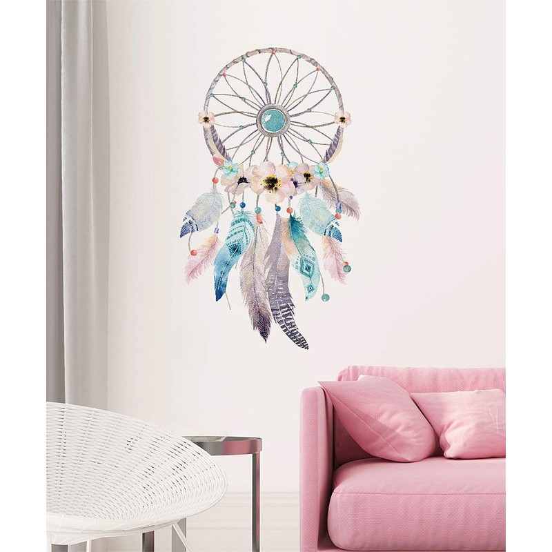 Dreamcatcher Boho Wall Sticker, Peel-n-Stick, Removable