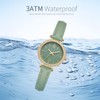 Comtex Fashionable Women's Analogue Quartz White Dial Wrist Watch, Green,