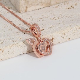 Krstudent Send mother's original design high-end love infinite angel love necklace