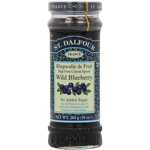 St Dalfour Wild Blueberry Spread 284 g (Pack of 6)