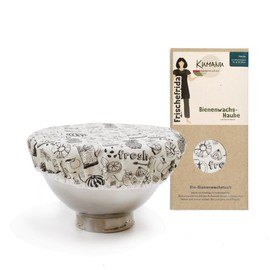 Kumanu Organic Beeswax Cloth – Freshness Cover Fresh Rida, Natural Cling Film with Extra Hold, for Bowls of 22-26 cm Diameter, Handmade in Tyrol (Fresh)