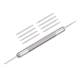sourcing map 20mm Spring Bar Watch Band Pins Replacement Kit, 1.5mm Diameter, 8 PCS, with Spring Bar Removal Tool