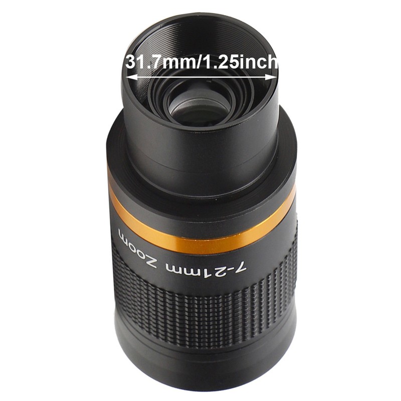 Astronomical Telescope 7‑21mm Continuous Zoom Eyepiece Observation 1.25 Inch/31.7 MM