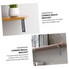 Operitacx Stainless Steel Fixed Brackets Set of 2 Corner for