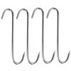 Tinsow 4 PCS 5.1 Inch Meat Hooks S-Hook Stainless Steel
