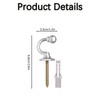Tie Back Hooks for Curtains, 2 Pairs U Shaped Curtain