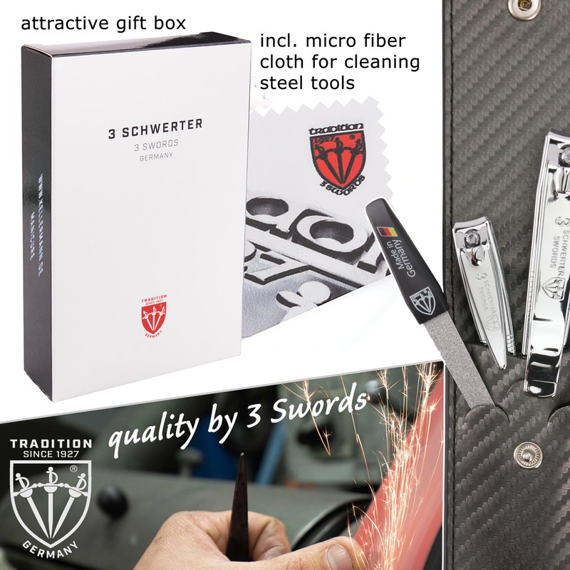 3 Swords Germany - manicure set with toe nail clipper,
