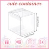 PayPie 45 Pack Clear Favor Boxes 3x3x3 Inches with Ribbons,