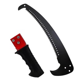 Hand Pruning Saw，RazorTOOTH Pruning Saw，Extension Pole Tree Trimmer Saw Attachment（Pole Saw Head） ， Curved Blade Hand Saw，Can Cut Branches With a Diameter Of 7 Inches.23.4in With handle
