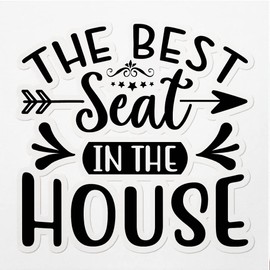 Decal Stickers of The Best Seat in The House Premium Indoor (No Waterproof) Vinyl Decal Stickers for Laptop Phone Accessory Helmet Car Window Mug Tuber Cup Door Wall Decoration ANDVER3f19092BL