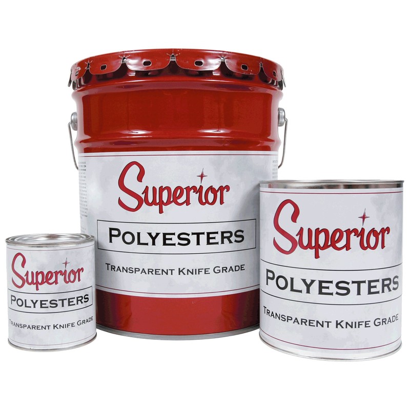 Superior Stone Polyester Transparent Knife-Grade Adhesive (1 Quart) for Natural