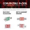 2-Pack 1.2V 900mAh Ni-CD AA Exit Sign Battery for Lithonia