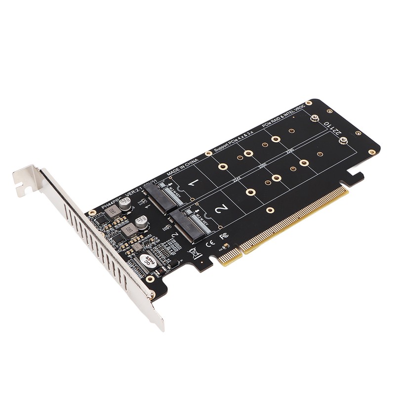 PCIE X16 to M.2 M KEY Expansion Card NVMEx4 SSD