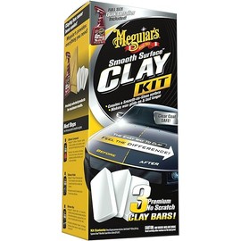 Meguiar's G191700 Smooth Surface Clay Kit, Safe and Easy Car Claying for Smooth as Glass Finish