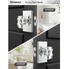 Dllween Glass Door Knobs, Crystal Door Knobs Interior with Lock,