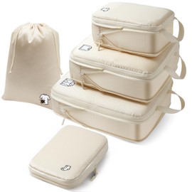 Compression Packing Cubes for Backpack 5 Beige