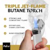 Palio Triple Torch Lighter, Triple Jet Flame Power, Silver