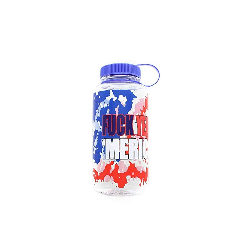 JUST FUNKY F@#! Yeah America 32oz Plastic Water Bottle