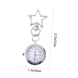 Healeved Portable Nurse Pocket Watch Luminous Pointer Vintage Style Clip Watch for Nurses and Easy to Read for Nursing Friends