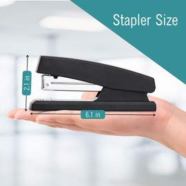 Stapler – Staplers for Desk, Black Stapler Heavy Duty 3 Pack, Staplers 25 Sheet Capacity for Office and Home