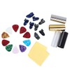 Guitar Accessories Kit 10 Celluloid Pick 4 Guitar Slider 8