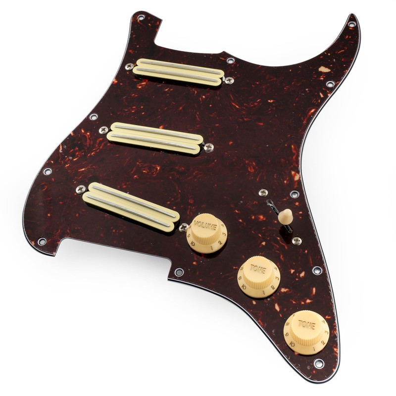 Musiclily Pro-SE ST-DPHA SSS Strat Wired Pickguard Arnico 5 Single
