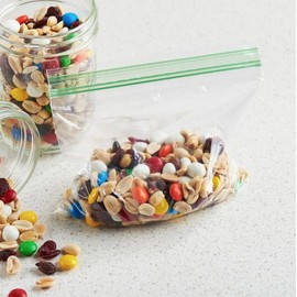 100 Grip Seal Bags 150 x 200mm Size| Resealable Zip Lock | 50 Micron Each Side Strong Clear Plastic Bags | Polythene Packaging Suitable for Food Storage, Jewellery, Nuts Etc (15 X 20 cm (6" X 8"))