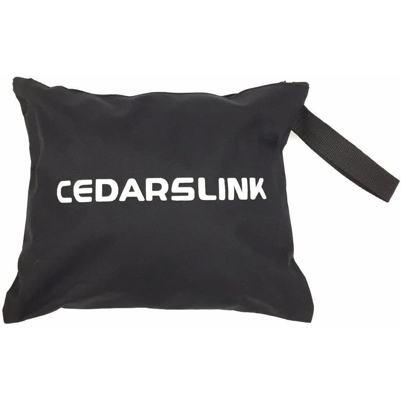 CedarsLink DJ Event Facade White/Black Scrim Metal Frame Booth +