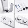 Mokife Coat Hooks Brushed Stainless Steel Pack of 6 Silver
