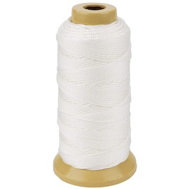 Twisted Nylon Line Twine String Cord for Gardening Marking DIY Projects Crafting Masonry (White, 1.5mm-328 feet)