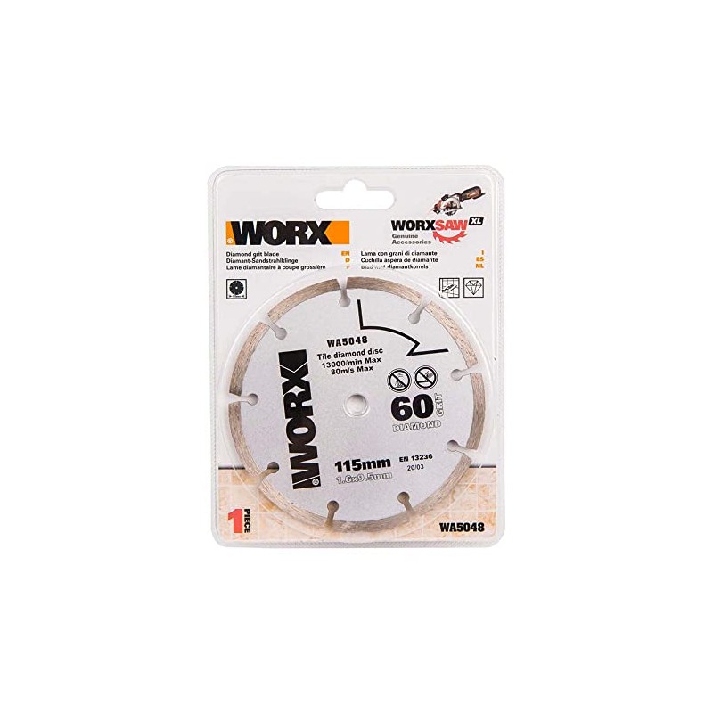 WORX WA5048 Worx Saw 115 mm 60 Grit Diamond Blade