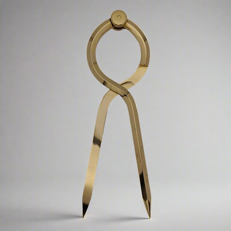 Chartwright Single-Handed Brass Dividers, 7"