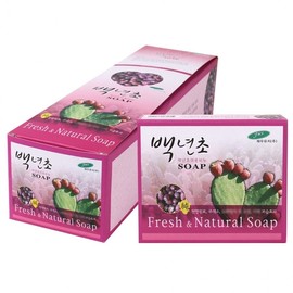 Mild cleansing, moisturizing, healthy, Baeknyeoncho beauty soap, 85g, 10 packs