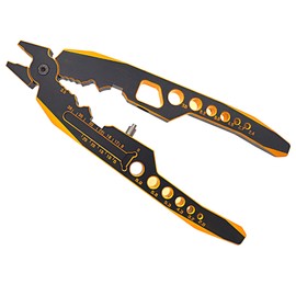 HOPLEX RC Shock Absorber Pliers Aluminum Alloy 4 in 1 RC Crawler Multifunction Pliers Tool RC Rod Ends Disassemble Tool for Traxxas HSP Car Black Gold