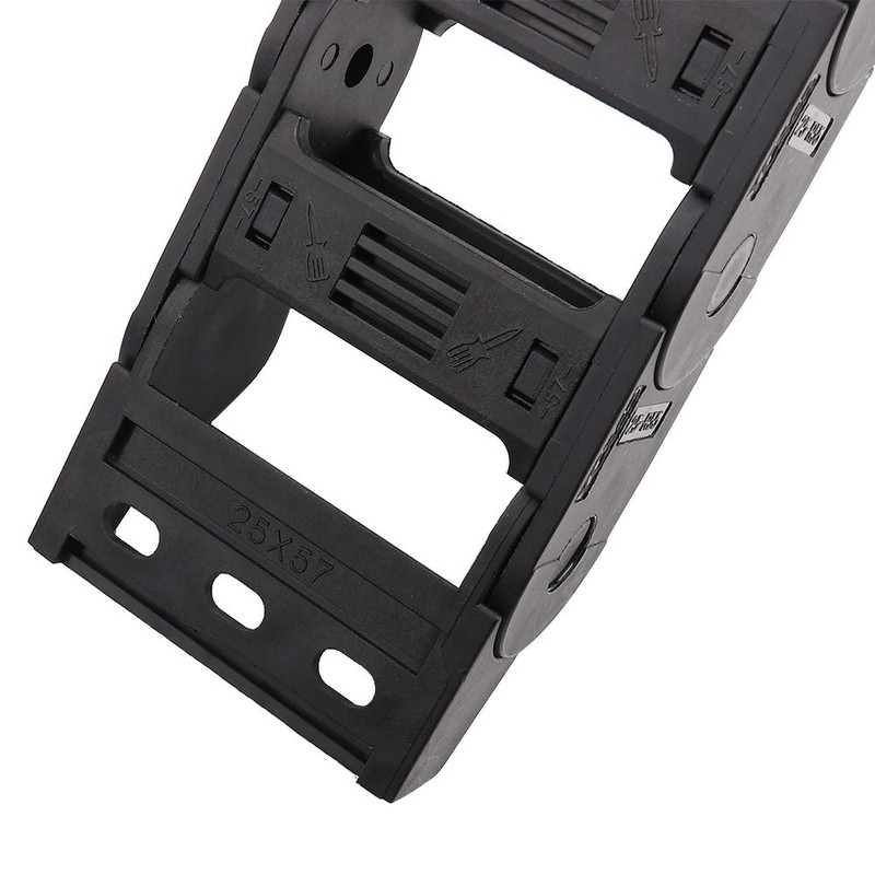 R55 25mm x 57mm Black Plastic Cable Wire Carrier Drag