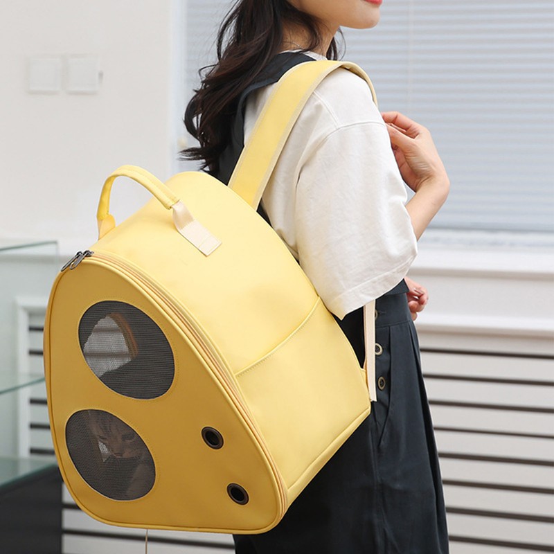 Triangle Pet Carrier Backpack Large Capacity Portable Breathable Multi Functional