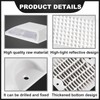 Dunzy 30 Pcs Road Reflectors 4 by 4 Inch Street