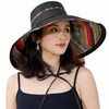 HUAMULAN Wide Brim Women Summer Sun Floppy Hat Beach Bucket