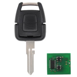 Key Remote Control 2 Buttons Car Key Transmission Unit ID40 433 MHz with Electronic Card Key Shell Milling Key Case for Astra G Zafira A Vectra Omega B Frontera