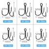Fishing Treble Hooks Kit High Carbon Steel Hooks Strong Sharp