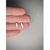 Lightning Bolt Earrings .925 Sterling Silver Studs Thunder
