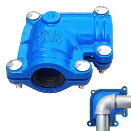 Pipe Repair Clamp 1-1/2 Inch Pipe Elbow(Outer Diameter of the Pipe is about 1.9 inch),90 Degree Elbow Leak Sealer,Short Radius,PPR/PE/Iron Pipes,Threaded Connection Elbow,Socket Connection Elbow