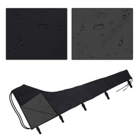 Che Yi Bao Mainsail Boom Cover, 800D Thickened Sailboat Mainsail Waterproof Cover, Protection from UV Radiation, for 12'-13' mainsails (Black)