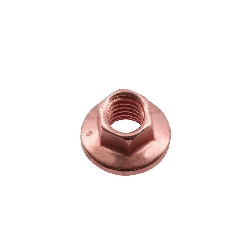 Connect 30742 Copper Flashed Nut Flanged & Self Locking M8