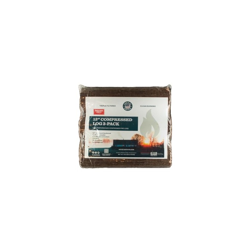 12" Compressed Log - 3 Pack