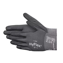 Ansell NEW ANSELL HYFLEX Coated Gloves: L ( 9 ), Rough, Foam Nitrile, Palm, Dipped, 12P