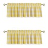 UPOPO 2 cortinas Valences Buffalo Check para cocina, estilo clásico,