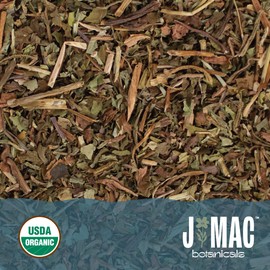 J Mac Botanicals, Organic Dandelion Leaves (16oz bag) USDA Certified Organic Dandelion leaf tea, te diente de leon organico, Packaged in the USA, Cut and Sifted, No Caffeine, Fresh dried dandelion