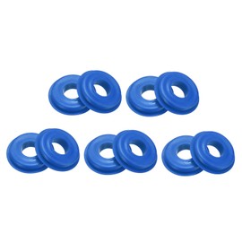 sourcing map 10 Pcs Glad Hand Seal, Truck GladHand Washers TPE Rubber Elastic Grommets Round Gasket for Semi Trucks Trailers Brake Air Hose Parts (Blue)