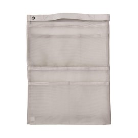 Muji NDE01A1S Nylon Mesh Bag-In Bag, Gray, A4, Vertical